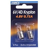 Dorcy International 41-1663 2-Pack 6-Volt Kpr113 Krypton Bulb Bulb, Flashlight & Lantern