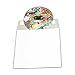 mediaxpo Brand 25 CD/DVD White Cardboard Mailers, Self Seal Mailers with Flap (6 x 6 3/8)