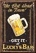 Lucky's Bar Refrigerator Magnet