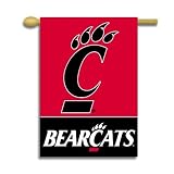 NCAA Cincinnati Bearcats 2-Sided 28-by-40 inch House Banner with Pole Sleeve