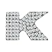 Pet Supplies : Cubic Zirconium Charm Letter "K"