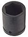 Westward 4LXR6 Impact Socket, 1/2 Dr, 6 Pt, Std, 1 3/16 In