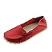 Maybest Women Work Comfort Leather Lace-Up Loafer Flats Pumps