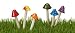 Garden Shrooms Mini Ceramic Hand Made Mushrooms