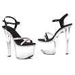 High Platform Rhinstone Sandal Sexy Women's Shoes 7 Inch Heel Ankle Strap
