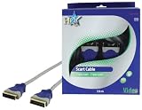 HQ 10m Standard 21P SCART Male to 21P SCART Male Cable for Transmission of Analogue or Digital Video Signals