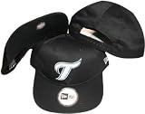 Toronto Blue Jays Black Low Profile Snapback Adjustable Plastic Snap Back Hat / Cap - Size Low Profile Adult OSFA - (Sz. 6 7/8 - 7 5/8)