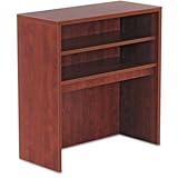 Alera Valencia Series Open Storage Hutch, 34w x15d x36h, Medium Cherry