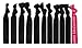 No Crease Hair Ties (All Black) - 10 Pack