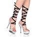 5 1/2 Inch Sexy Strappy High Heel Shoes Stiletto Lace-Up Platform