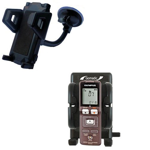 Flexible Car Windshield Holder for the Olympus VN-600s - Gomadic Brand