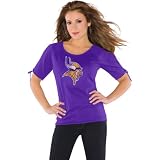 Touch by Alyssa Milano Minnesota Vikings Women's Split Sleeve Top Medium