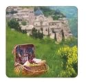 Sandringham Rattan/Bamboo Picnic Basket with Service for 2