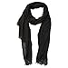 Tickled Pink Classic Soft Solid Stylish Long Lightweight Pashmina-Like Cotton Blend Scarf 38 x 70