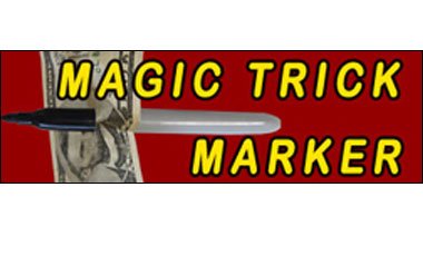 Magic Trick Penetrating Marker - Goes Thru a Dollar Bill and Leaves No Hole!