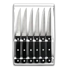 Lacor - 39060 - 6 Couteaux pour Steak - Lame Crant�e