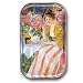Young Lady with Parasol - Rectangle Glass Paperweight (2-1/2