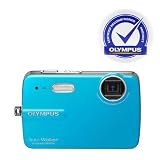 Olympus Stylus 550WP 10MP Waterproof Digital Camera with 3x Optical Zoom and 2.5-Inch LCD (Blue) - Refurbished by Olympus