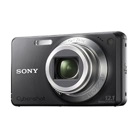 Sony Cyber-shot DSCW270B Digital Camera - Black (12.1 MP, 5x Optical Zoom) 2.7
