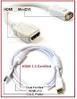 PTC Premium Mini-DVI to HDMI adapter - for iMac (Intel Core Duo), MacBook, and 12-inch PowerBook G4