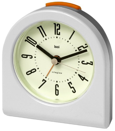 Bai Designer Pick-Me-Up Alarm Clock White