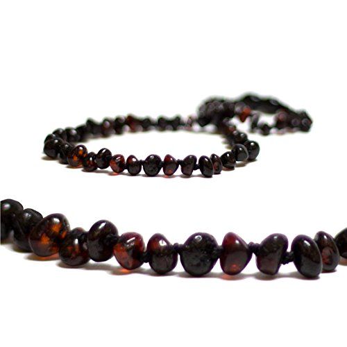 *Premium* Baltic Amber Teething Necklace for Baby (Cherry) - FTIR Tested