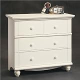 Harbor View 3 Drawer Chest in Antique White Finish