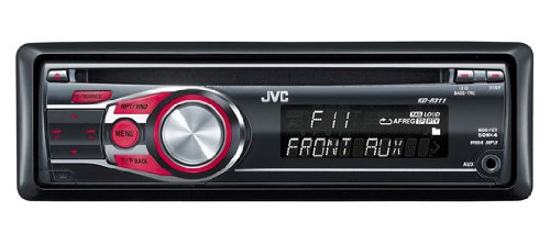 JVC KD-R 311 MP3-CD-Tuner (Front-Aux Eingang) schwarz-rot