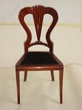 8 Chairs in Biedermeier Style Veneered with Mahogany Veneer
