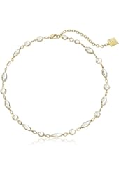 Anne Klein "To The Point" Crystal Collar Necklace