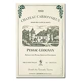 French Wine Label Kitchen Towel - Chateau Carbonnieux