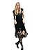 CA Fashion Women's High Low Lace Floral Long Dress