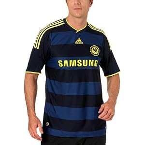 Chelsea Away Shirt 2009/10 - Dark Navy/Neon Yellow