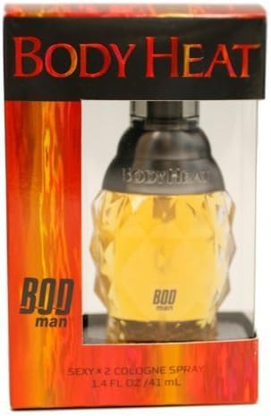 Parfums De Coeur Bod Man Body Heat Spray Cologne, 1.4 Ounce - 2 pack