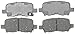 ACDelco 14D865C Advantage Ceramic Rear Disc Brake Pad Set with Wear Sensor
