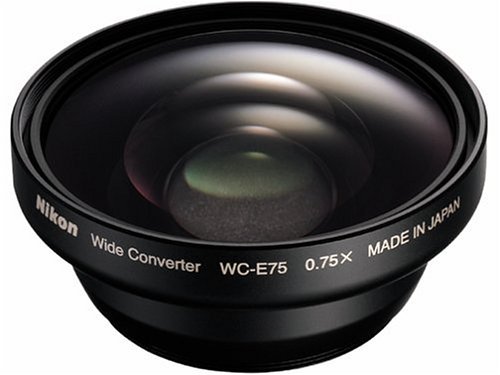 Nikon WC-E75 Wide Converter Lens for Coolpix 8400 Digital Camera (requires UR-E14 Converter Adapter)