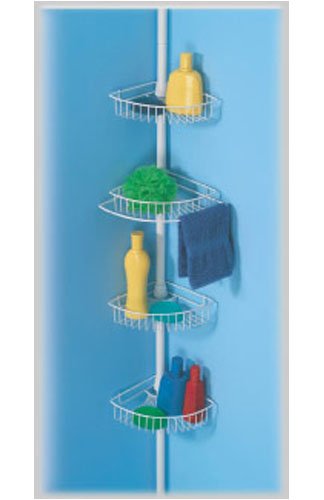 Tension Pole 4-Shelf Shower Caddy