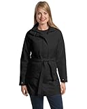 IMAGE OF Port Authority Women's CRBN Wind and Rain Trench Coat, X-Large, Black