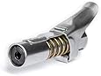 LockNLube Grease Gun Coupler - Zerk Grease Coupler Fitting Tip - Easy Lock-on, Clip-off - Stays on - Grease goes in, not on the machine