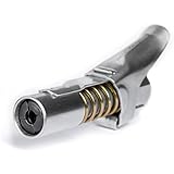 LockNLube Grease Gun Coupler - Zerk Grease Coupler Fitting Tip - Easy Lock-on, Clip-off - Stays on - Grease goes in, not on the machine