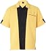 Hilton Monterey Bowling Shirt, Gold/Black, M