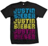 JUSTIN BIEBER SHIRTS - EXCLUSIVE - JUSTIN BIEBER RAINBOW T-SHIRT! BEST PRICE!
