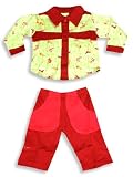 SnoPea - Infant Baby Boys 2-Piece Pant Set, Lime, Brick Red