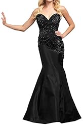Strapless Natural   Waistline Taffeta Sweetheart Mermaid Beaded Evening Dress/Prom Dress 