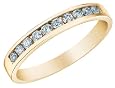 Diamond Anniversary and Wedding Band 1/4 Carat (ctw) in 14K Yellow Gold