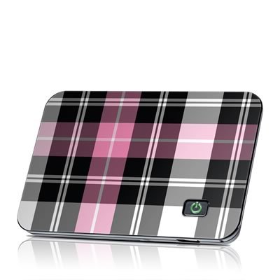 Pink Plaid Protective Decal Skin Sticker for Verizon Novatel MiFi 2200 Mobile Wi-Fi Hotspot Modem