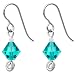 Titanium December Birthstone Earrings Made with SWAROVSKI ELEMENTS
