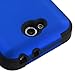 LG Optimus L90 Case, Rock Me Wireless (TM) 3 items Bundle - Screen Protector, 24K Gold Plating Electromagnetic Waves Blocking Sticker and Triple Layers Protective Case for LG Optimus L90 D419. (Blue / Black)