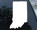 6" Indiana State Decal Sticker