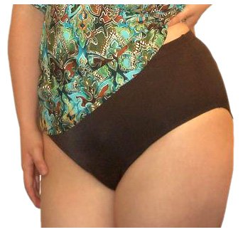 It Figures Women's Plus Solid High Waist Brief